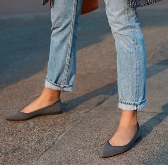 Rothy’s The Point Grey Birdseye Ballet Slip On Flats Size 7 1/2 - Picture 4 of 11